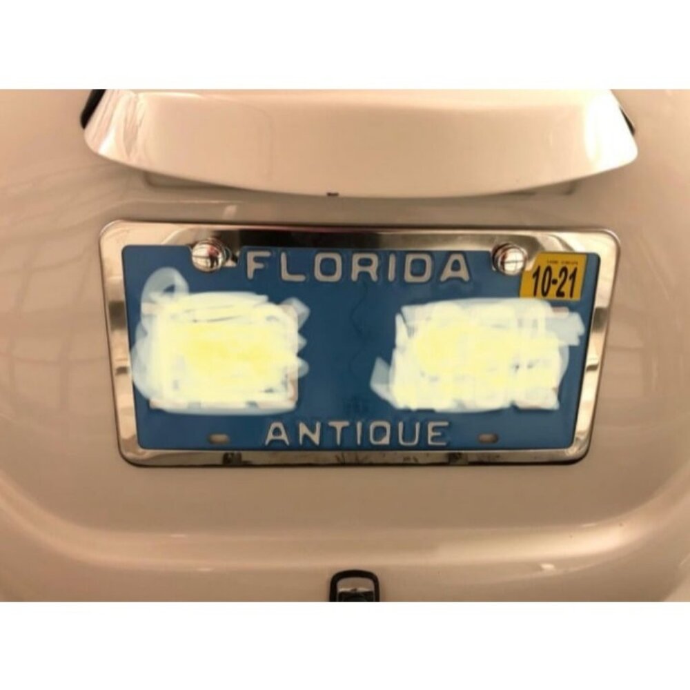 2 Stainless Steel Polish Mirror License Plate Frame + Chrome Screw Caps (Silver)